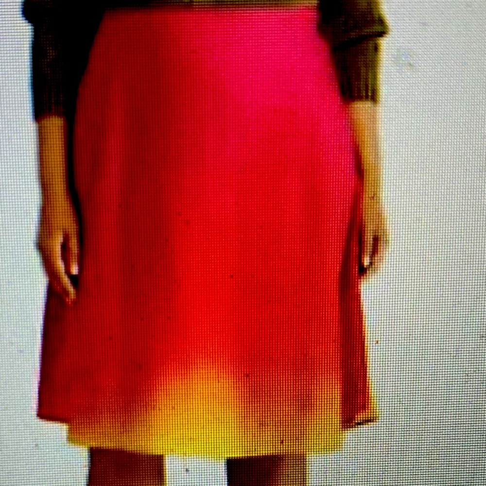 Ralph Lauren Black Label Women’s Ombre Linen Midi Skirt, Size 18W, NEW